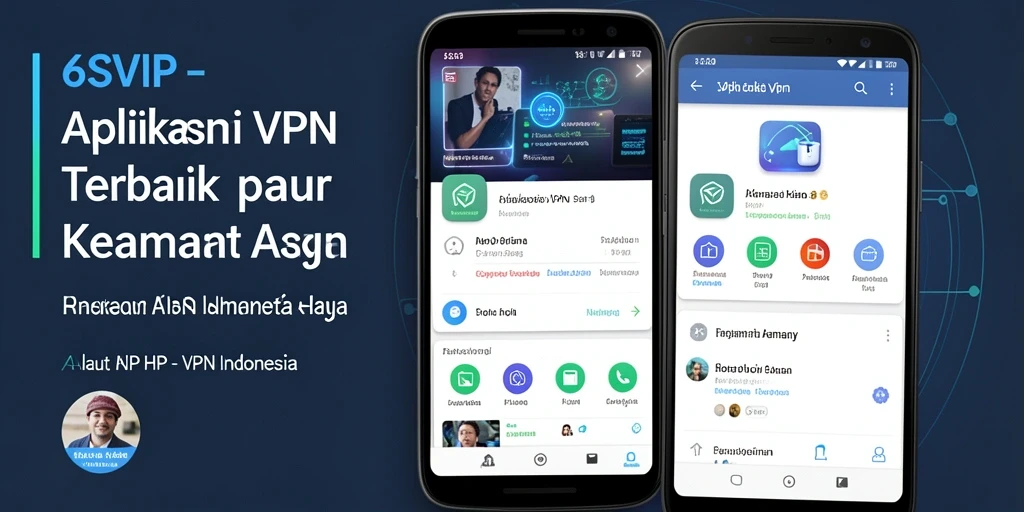Tampilan antarmuka aplikasi VPN 6SVIP yang mudah digunakan.