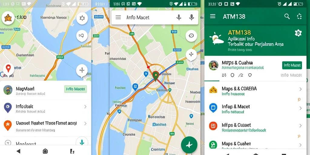 Tampilan antarmuka aplikasi Info Macet ATM138