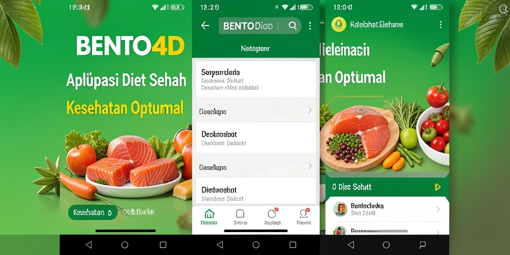 Antarmuka BENTO4D yang ramah pengguna untuk diet sehat.