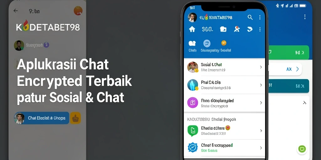 Antarmuka pengguna KUDETABET98 yang modern dan intuitif untuk chat terenkripsi.