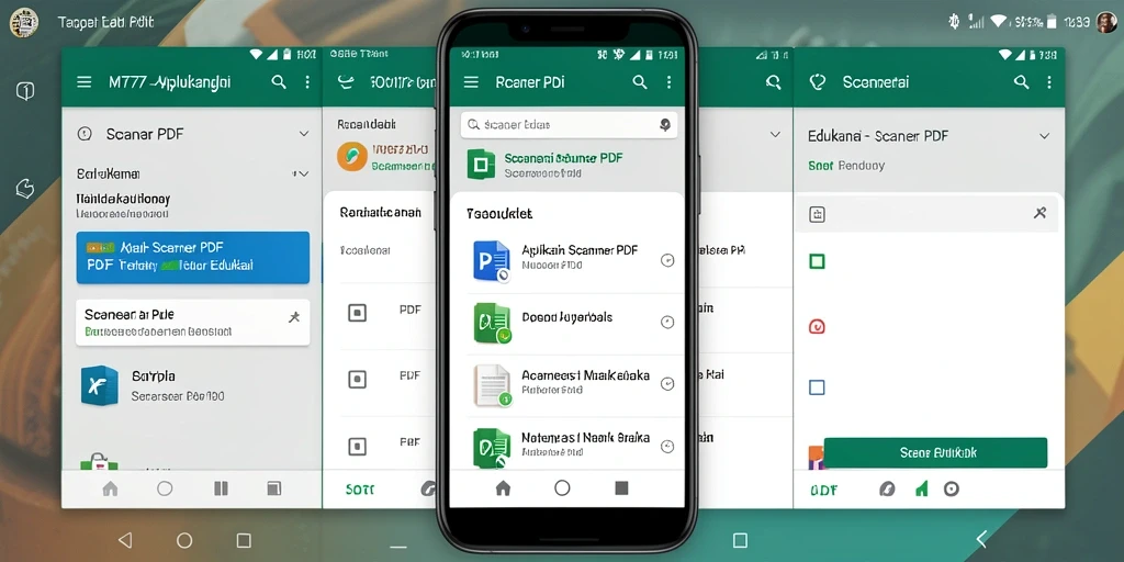 Tampilan antarmuka MT777 dengan fitur Scanner PDF yang mudah digunakan.