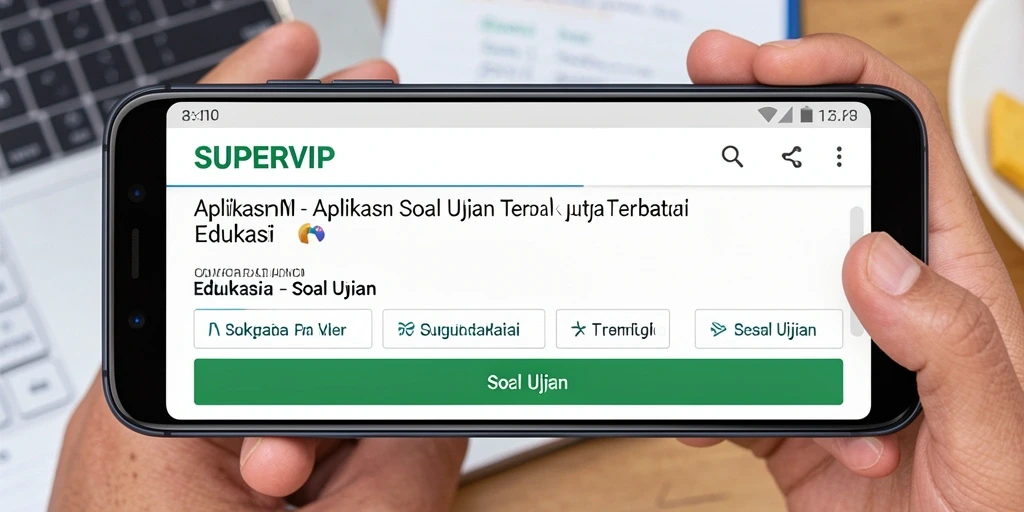 Tampilan antarmuka aplikasi SUPERVIP yang modern dan fungsional.