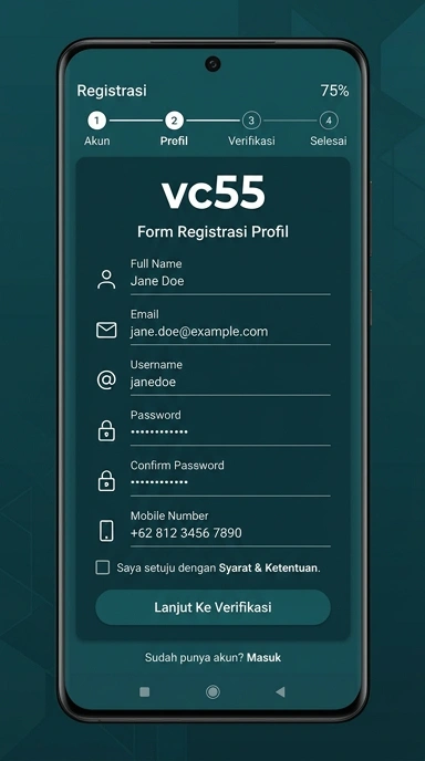 Panduan Lengkap Registrasi Akun vc55 untuk Pengguna Android