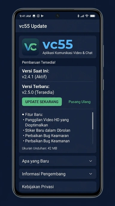 Riwayat Versi vc55 untuk Pengguna Android